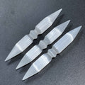 Selenite Crystal Wand Double Point Polished Wholesale Carving